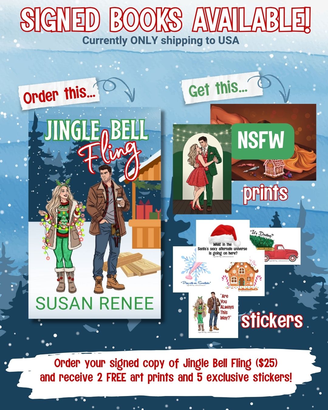 Jingle Bell Fling Signed Book Bundle